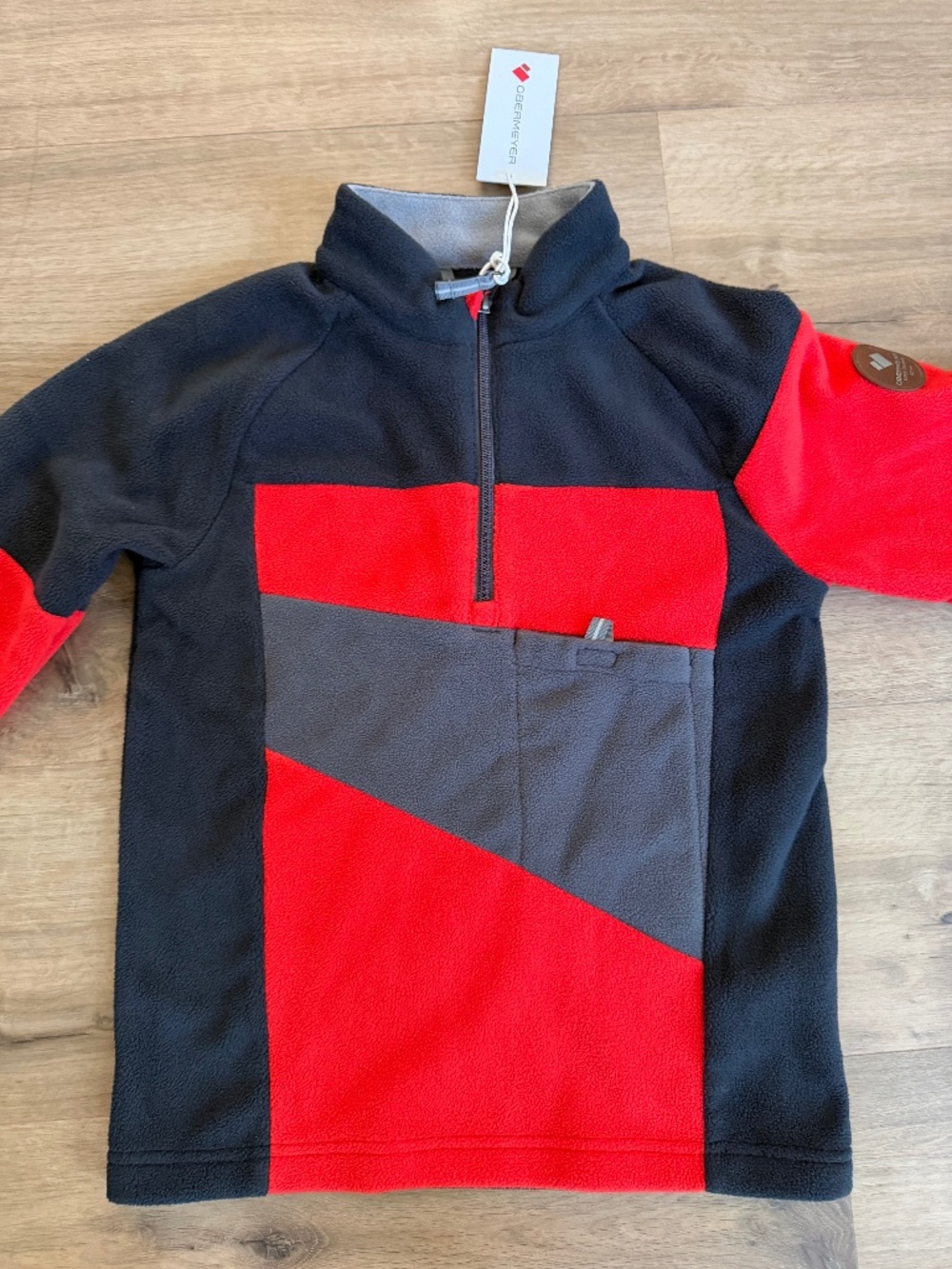 NWT Obermeyer boys Noah fleece quarter zip
